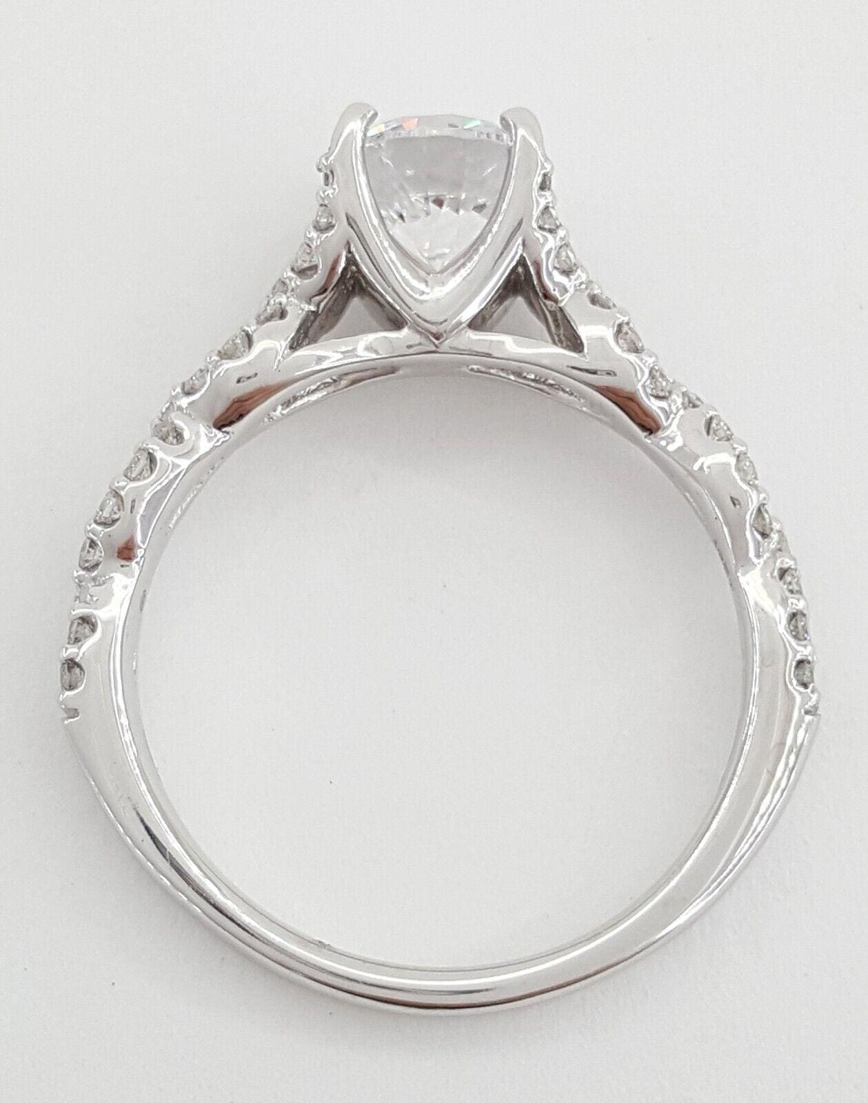 Ritani Semi-Mount Twist Diamond 0.36 ct 14k White Gold Engagement Ring 1RZ1317