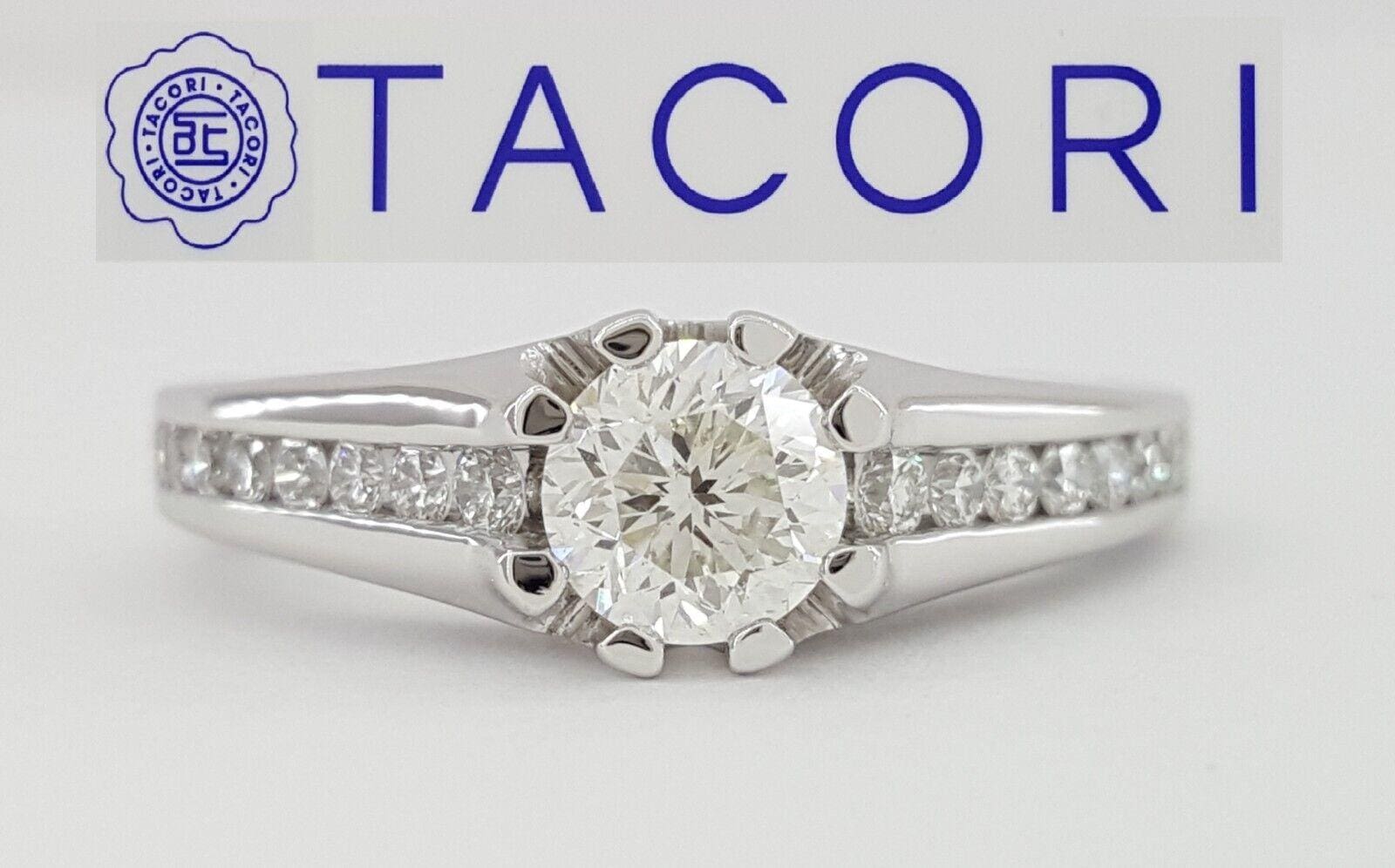 TACORI Neotare Canadian Round Diamond Engagement Ring 1.18 ct 18kt WG Rtl 7.4K