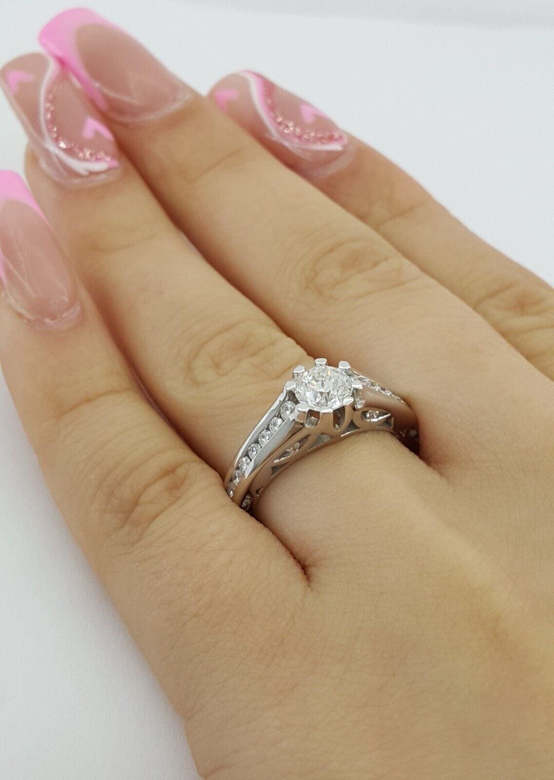 TACORI Neotare Canadian Round Diamond Engagement Ring 1.18 ct 18kt WG Rtl 7.4K