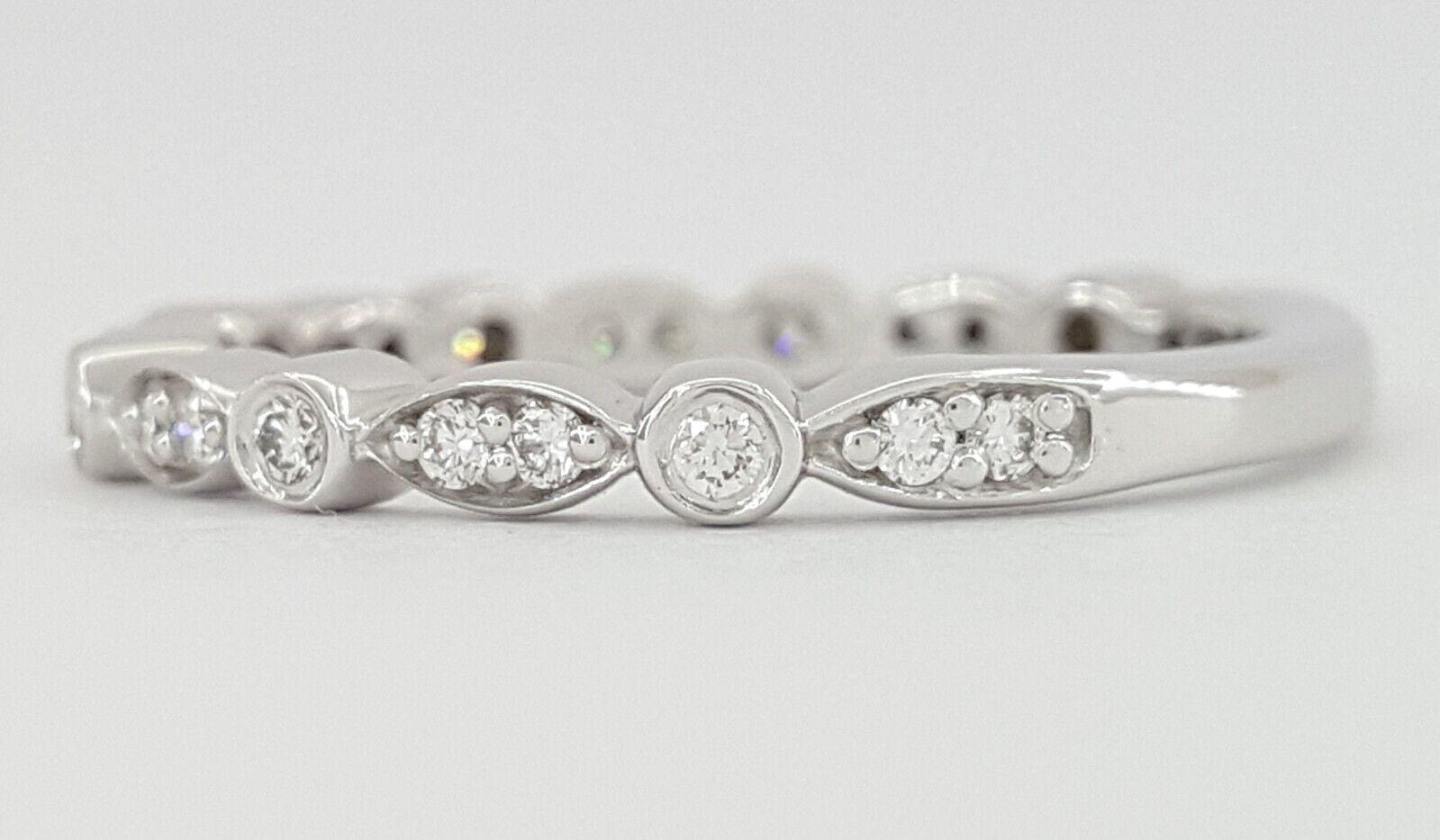 Ritani 21503 14K White Gold Round Diamond Ring 0.27 ct Rtl 1,310