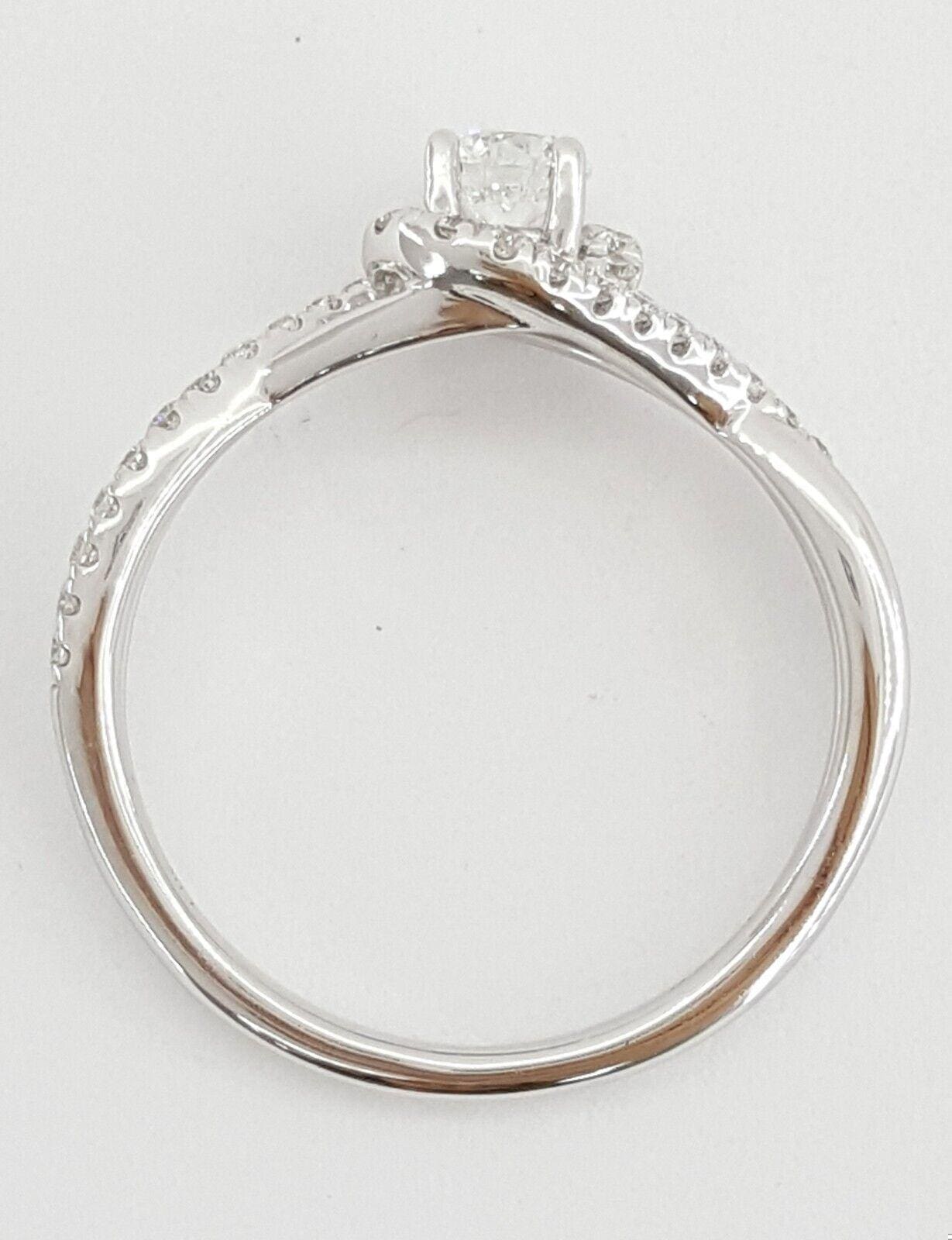 Gabriel & Co. 0.68 ct Round Cut Diamond 14K White Gold Halo Engagement Ring