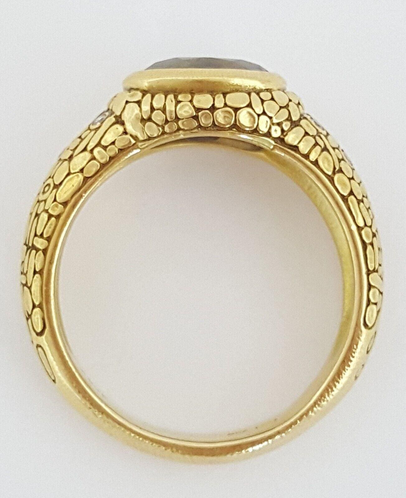 Alex Sepkus Purple Spinel & Diamond Statement Ring 18k Yellow Gold 3.10 ct