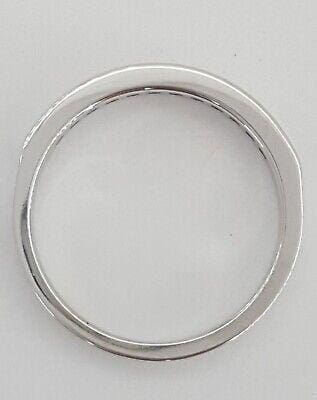 0.25 ct 14K White Gold Round Diamond Wedding Anniversary Band Ring 3 mm