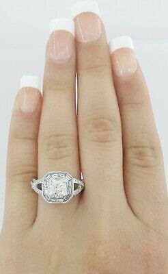 Supreme 2.17 ct 18K Flanders / Elara Ideal Cut Diamond Halo Engagement Ring GIA