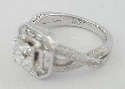 Supreme 2.17 ct 18K Flanders / Elara Ideal Cut Diamond Halo Engagement Ring GIA