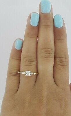 0.45 ct 14K Yellow Gold Round Brilliant Cut Diamond Solitaire Engagement Ring