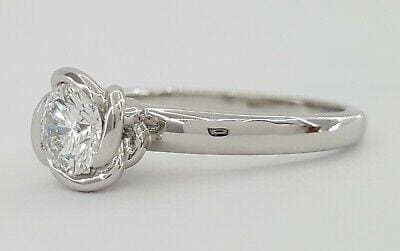 Fred of Paris Fleur Celeste Platinum 0.52 ct Diamond Engagement Ring G/VS2 5.5K