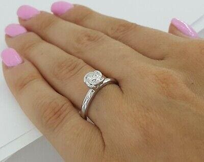 Fred of Paris Fleur Celeste Platinum 0.51 ct Round Diamond Engagement Ring G/VS2