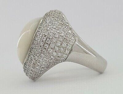 Di Modolo Triadra 18K Gold & Mother of Pearl Ring with 2.33 ct Diamonds Rtl 12k