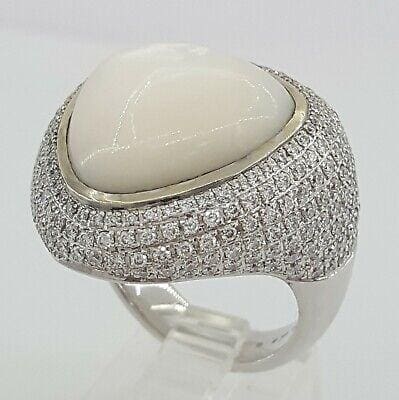 Di Modolo Triadra 18K Gold & Mother of Pearl Ring with 2.33 ct Diamonds Rtl 12k