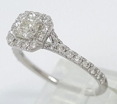 0.73 ct Platinum HOF Hearts on Fire Transcend Dream Cut Diamond Engagement Ring