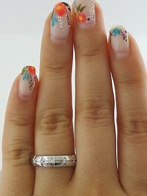 0.30 ct 18k White Gold Round Cut Diamond Full Circle Eternity Wedding Band Ring