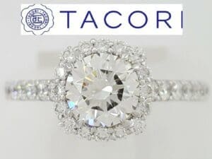 Tacori Full Bloom 37-2CU65 1.77 ct Engagement Ring F/VS1 GIA Ideal 18k Gold