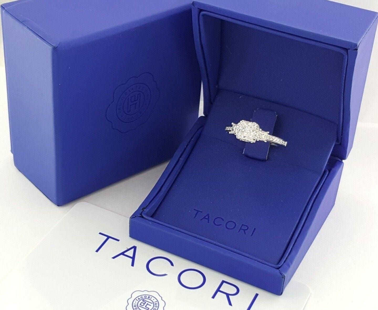 0.55 ct TACORI Dantela 2622PRSMP Platinum Semi-Mount Engagement Ring Rtl 5,210