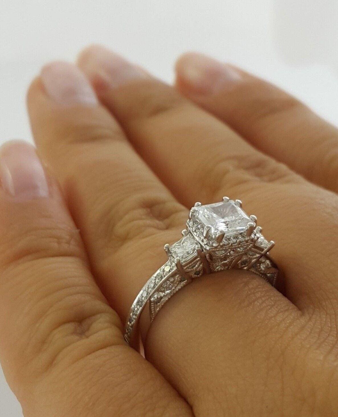 0.55 ct TACORI Dantela 2622PRSMP Platinum Semi-Mount Engagement Ring Rtl 5,210