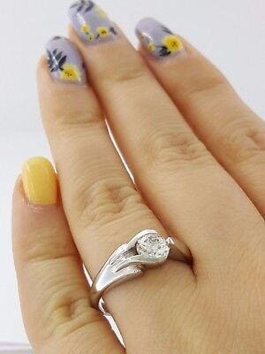 Round Diamond Solitaire Engagement Ring EGL E-F/ SI1 0.65 ct Platinum Rtl 4,668