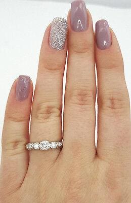 0.71 ct Platinum Round Brilliant Cut Diamond Engagement Ring