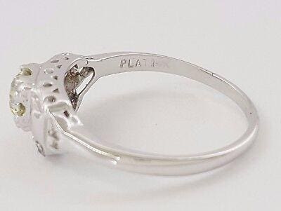 Old European Diamond Engagement Ring 1.05 ct Vintage PLAT/14k EGL USA Rtl 4,640