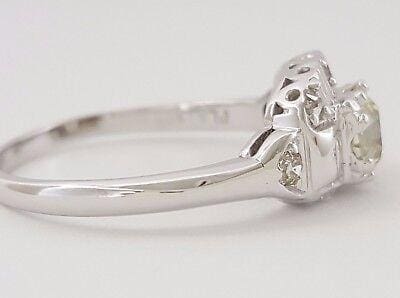 Old European Diamond Engagement Ring 1.05 ct Vintage PLAT/14k EGL USA Rtl 4,640