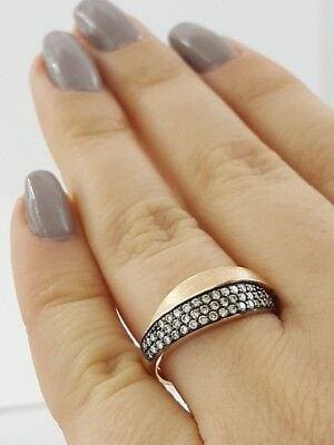 0.35 ct 14K Rose / Pink Gold Champagne Round Brilliant Cut Diamond Ring