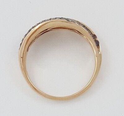 0.35 ct 14K Rose / Pink Gold Champagne Round Brilliant Cut Diamond Ring