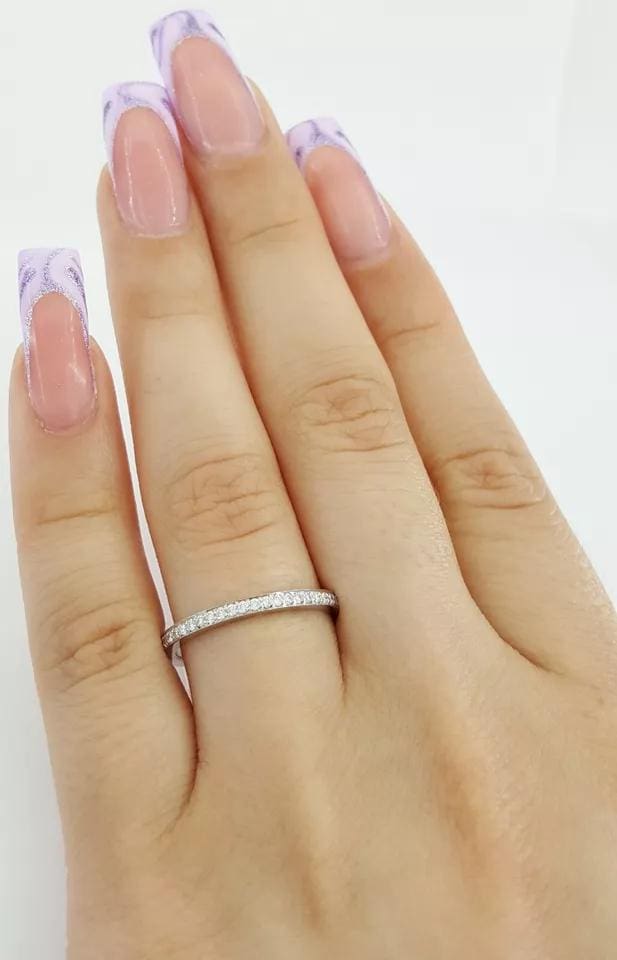 TACORI Sculpted Crescent 41-15ET Diamond Eternity Band 18k Gold 0.35 ct 3290