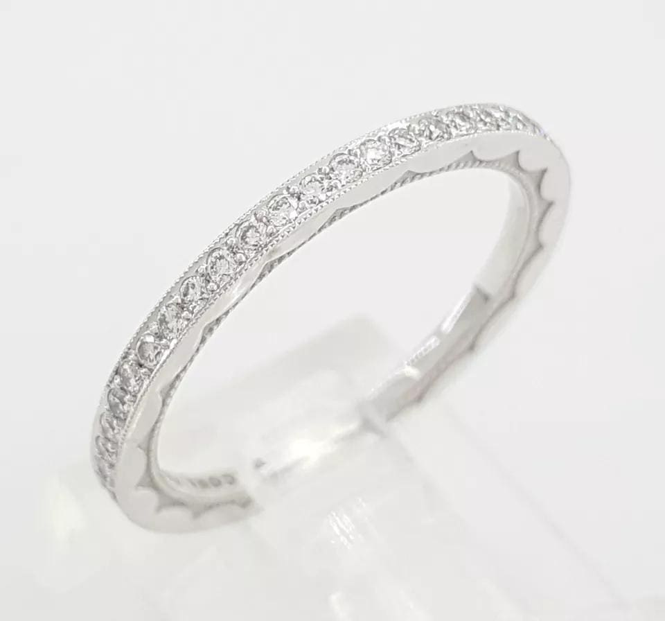 TACORI Sculpted Crescent 41-15ET Diamond Eternity Band 18k Gold 0.35 ct 3290