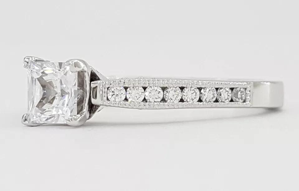 TACORI 3003 Simply Tacori Princess Semi-Mount Engagement Ring 18k Gold Rtl 3,490