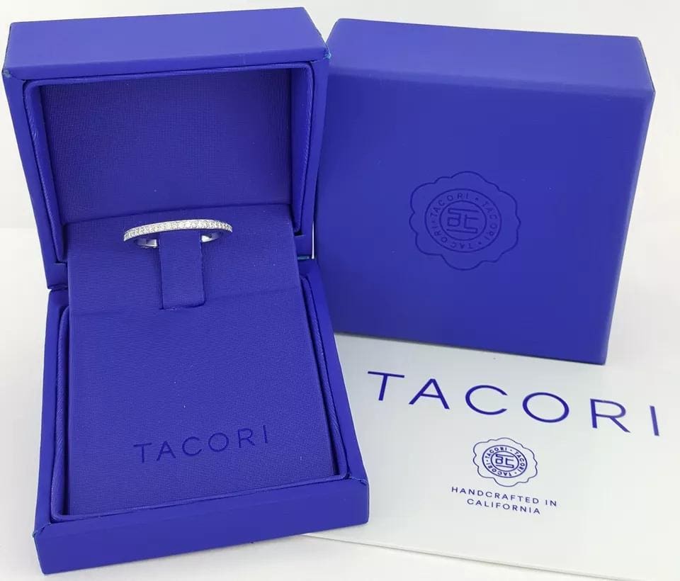 TACORI Sculpted Crescent 41-15ET Diamond Eternity Band 18k Gold 0.35 ct 3290