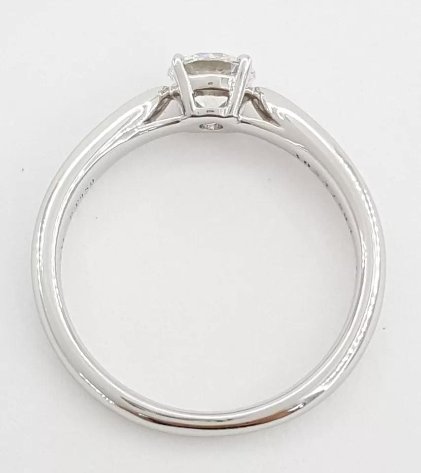 Tiffany & Co Harmony Round Diamond Solitaire Platinum Engagement Ring 0.4 ct 5K