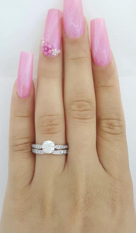 Tiffany & Co Harmony Diamond Platinum Engagement Ring Band Set 1.38 ct 15,450