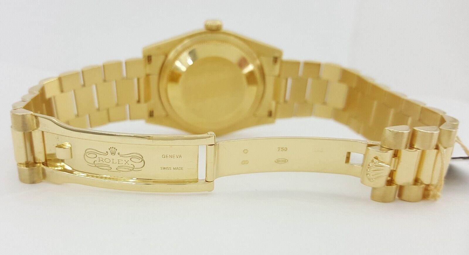 Rolex Day-Date President 118238 Double Quick 18K Factory Diamond Dial Watch