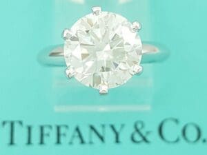 Tiffany & Co Round Diamond Platinum Solitaire Engagement Ring 3.64 ct RtL $200k