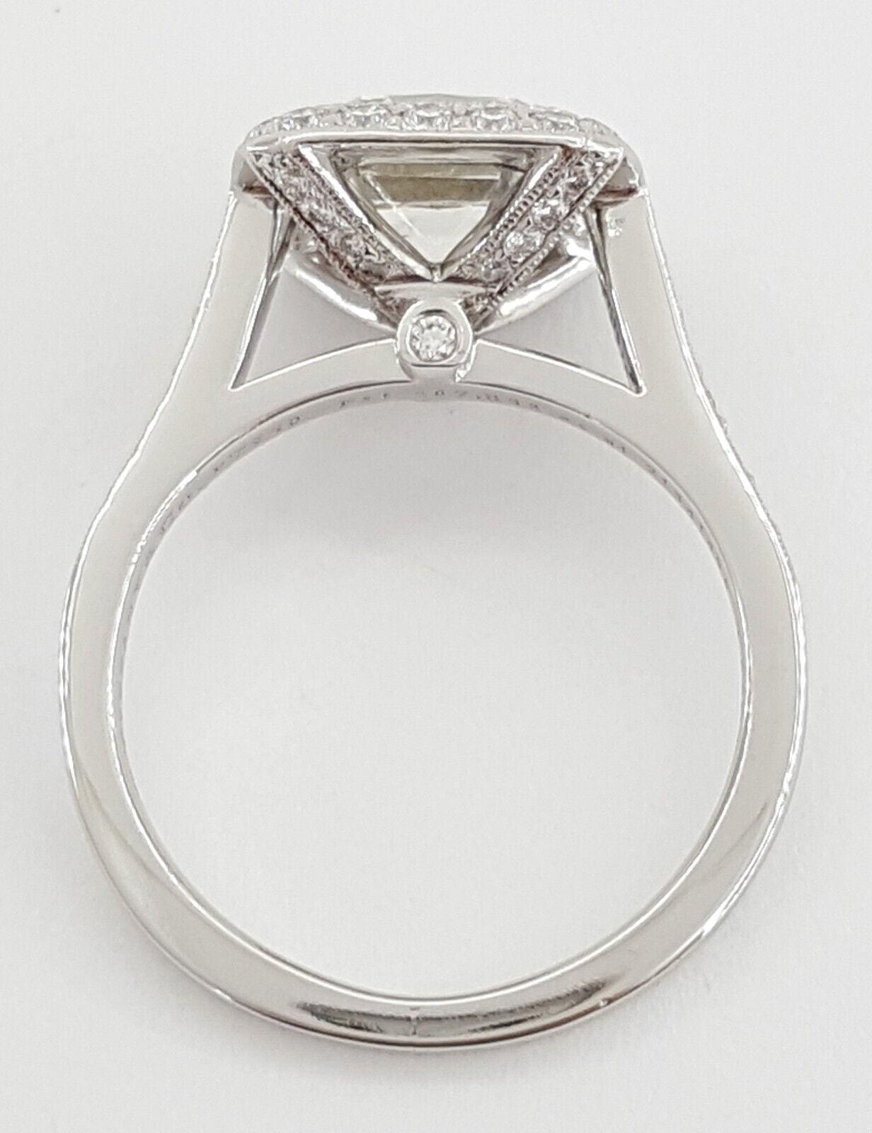 Tiffany & Co Legacy Cut Diamond Platinum Engagement Ring 3.05 ct Rtl $92K