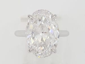 Oval Brilliant Diamond Solitaire 6.04 ct Engagement Ring D/Flawless GIA $780K