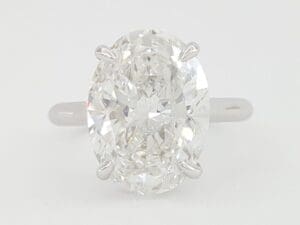 Oval Brilliant Diamond Solitaire 5.26 ct Engagement Ring E/Flawless GIA Rt $550K