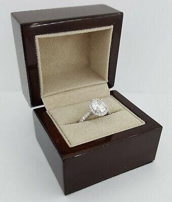 Oval Brilliant Ideal Cut Diamond 2.61 ct Platinum Halo Engagement Ring GIA $52k