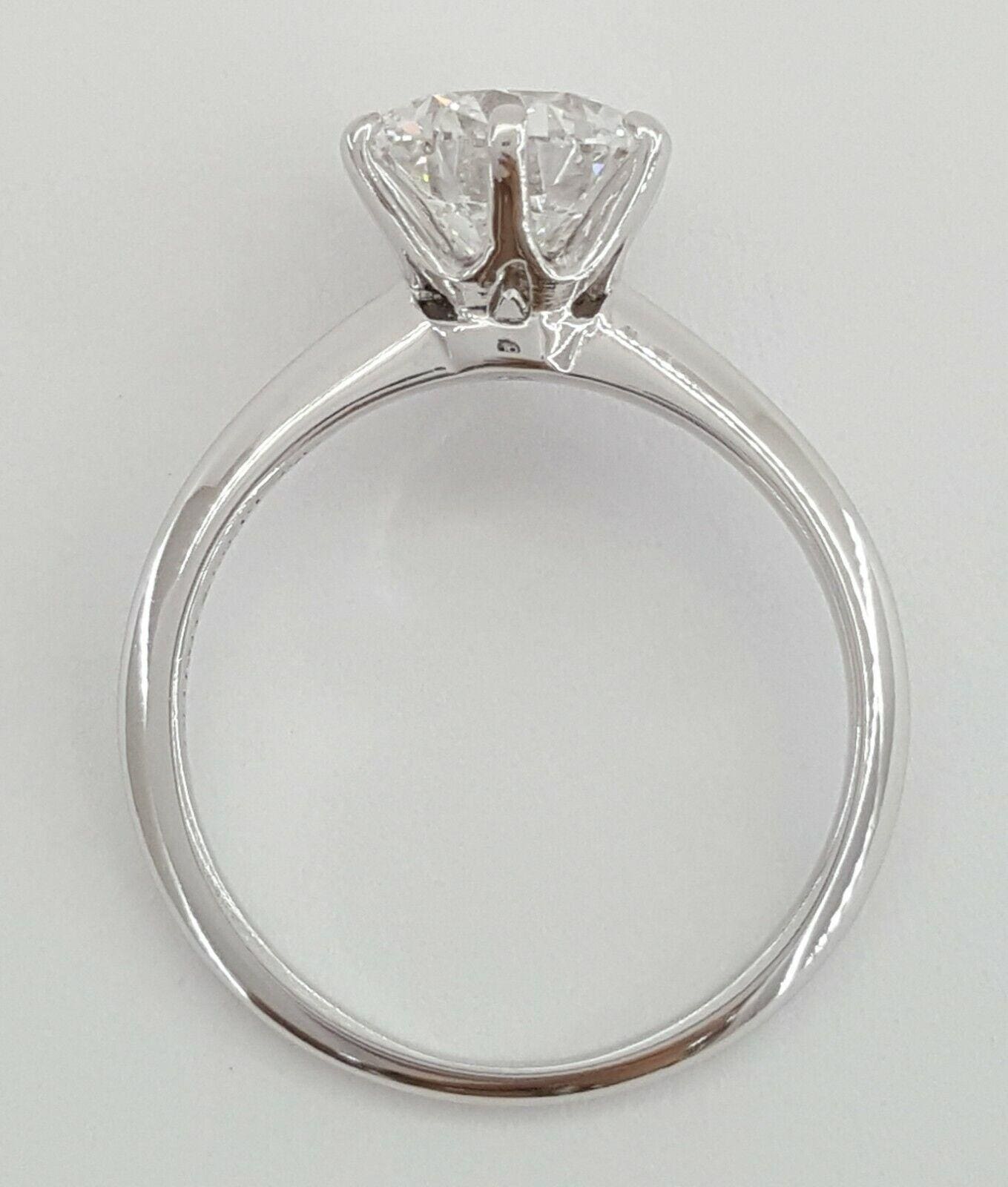 Tiffany & Co Solitaire Round 2.02 ct Diamond Platinum Engagement Ring Rtl $80K