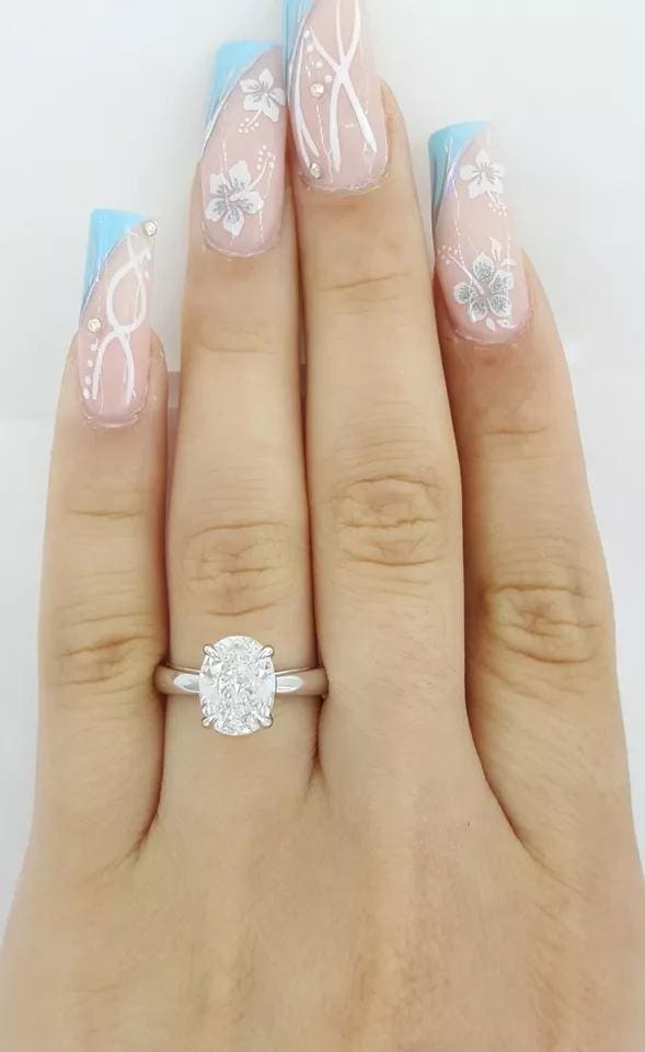 Oval Brilliant Diamond Solitaire Engagement Ring 2.02 ct D/Flawless GIA RtL $70K