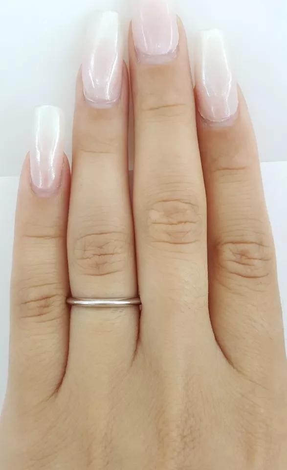 Tiffany & Co Forever Platinum Wedding Band Ring 2 mm Retail 950 Size 4.5