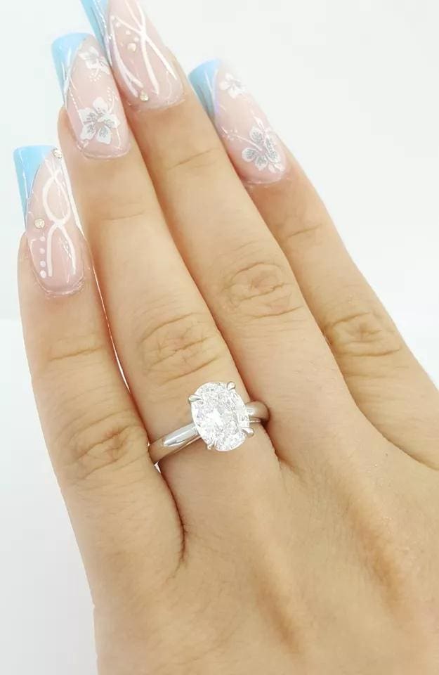 Oval Brilliant Diamond Solitaire Engagement Ring 2.02 ct D/Flawless GIA RtL $70K