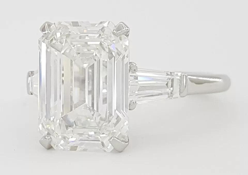 Graff Promise Emerald Cut Diamond 3-Stone Engagement Ring 5.91 ct Retail $335k