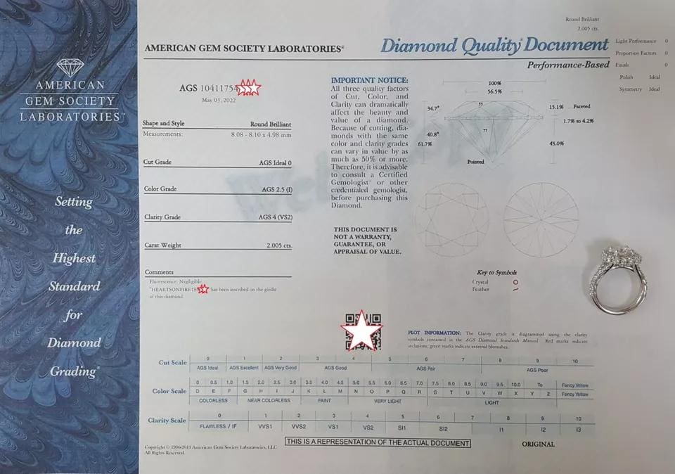 HOF Hearts on Fire Acclaim Round Diamond Halo Engagement Ring 3.59ct Retail 43K