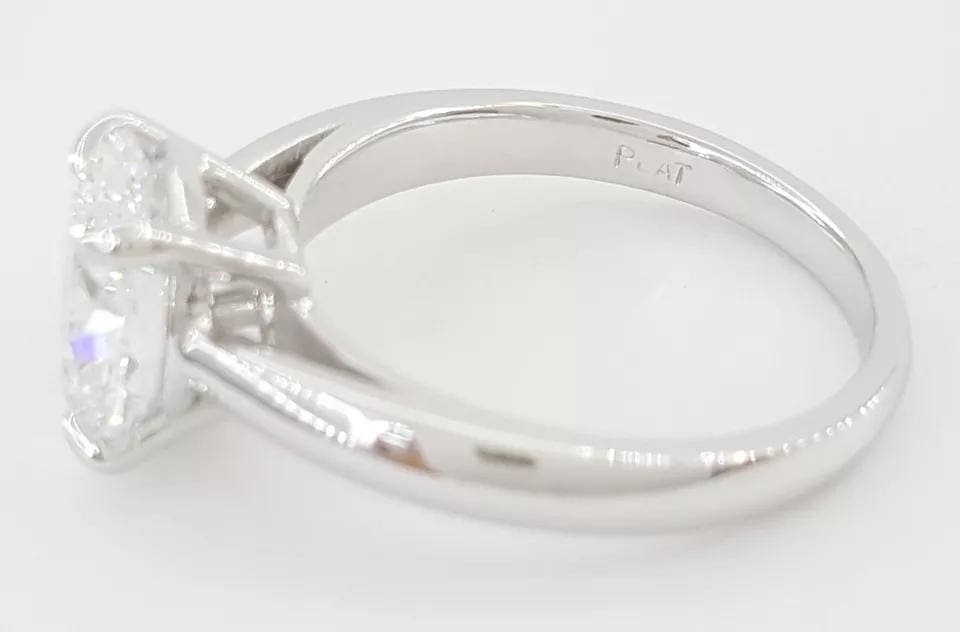 Oval Brilliant Diamond Solitaire Engagement Ring 2.02 ct D/Flawless GIA RtL $70K