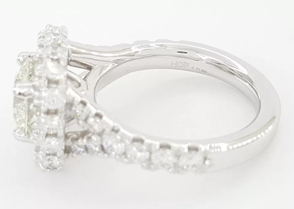 HOF Hearts on Fire Acclaim Round Diamond Halo Engagement Ring 3.59ct Retail 43K