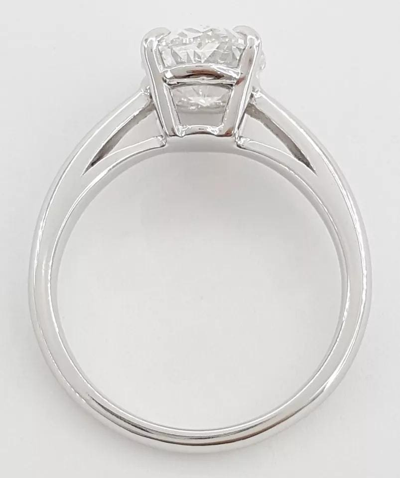 Oval Brilliant Diamond Solitaire Engagement Ring 2.02 ct D/Flawless GIA RtL $70K