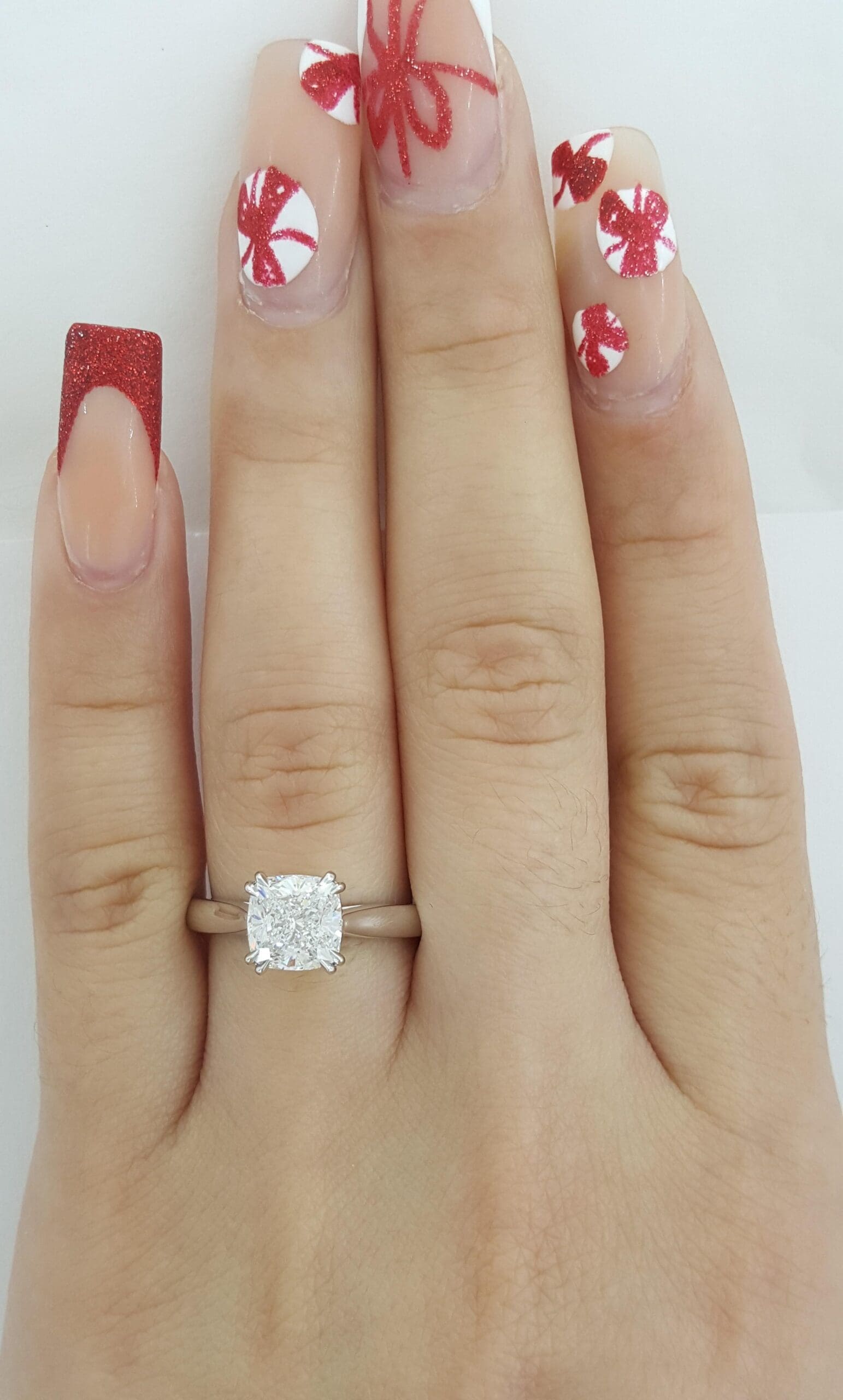 Harry Winston Solitaire Cushion Diamond Engagement Ring 1.90 ct Retail $53.5K