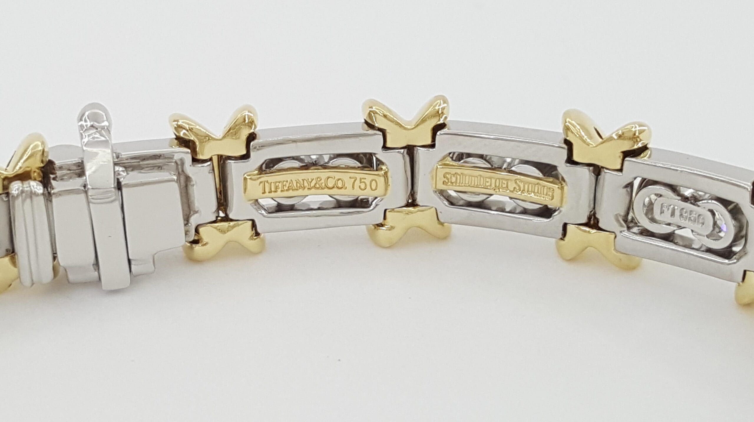 Tiffany & Co. Schlumberger 36 Stone Diamond Bracelet 3.11 ct 7" Plat 18K Rt $47K