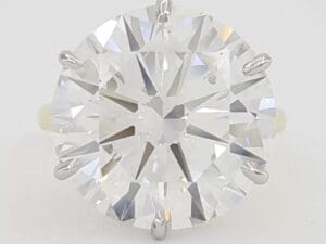 Round Brilliant Cut Diamond Solitaire Engagement Ring 12.3 ct Plat 18k Rt $2.4M