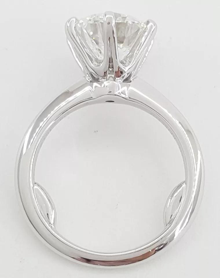 Tiffany & Co Solitaire Round 3.08 ct Diamond Platinum Engagement Ring Rtl $185K